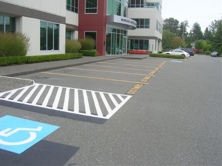Line Painting for Corporate Centre in South Surrey BC
