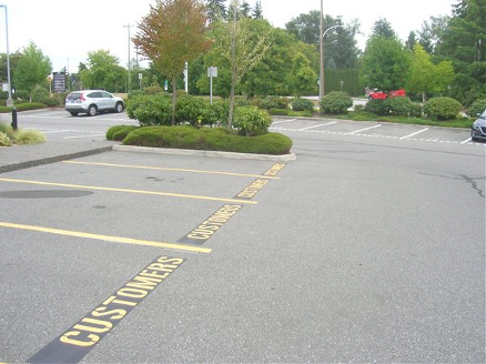 Line Painting for Corporate Centre in South Surrey BC