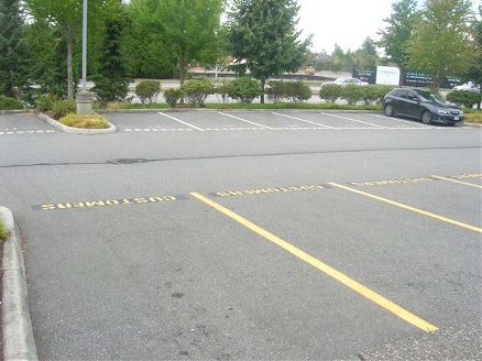 Line Painting for Corporate Centre in South Surrey BC