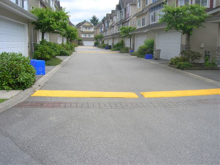 Speed Bumps & Line Painting for Commercial Complex in South Surrey BC